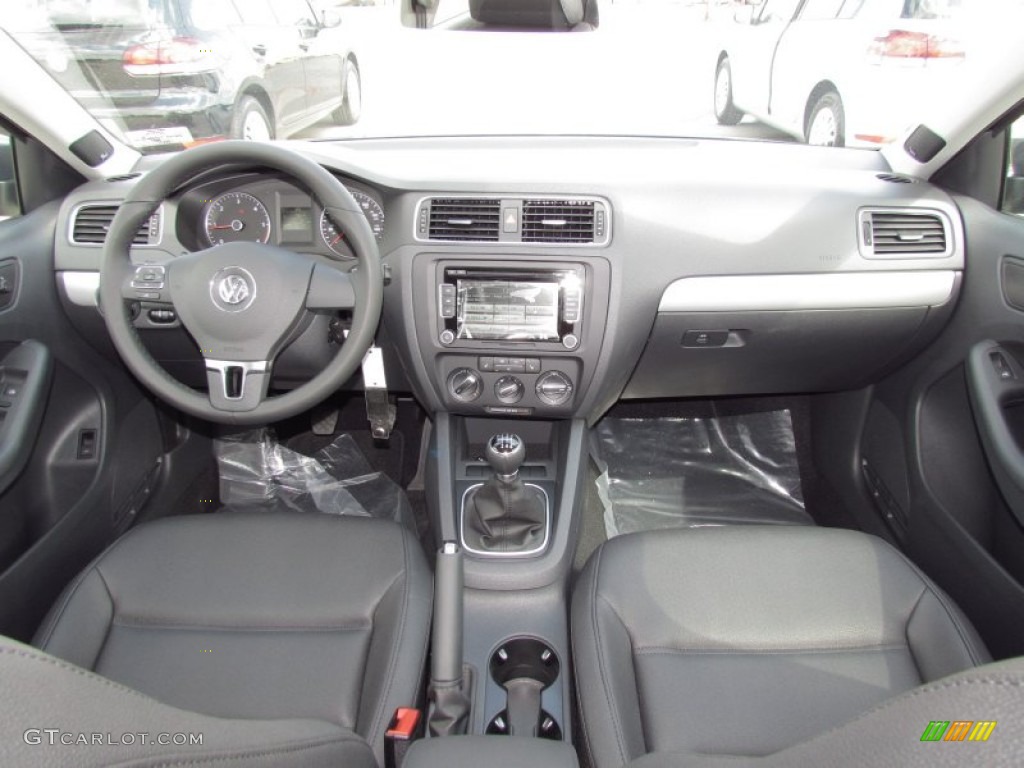 2012 Volkswagen Jetta TDI Sedan Titan Black Dashboard Photo #55028499