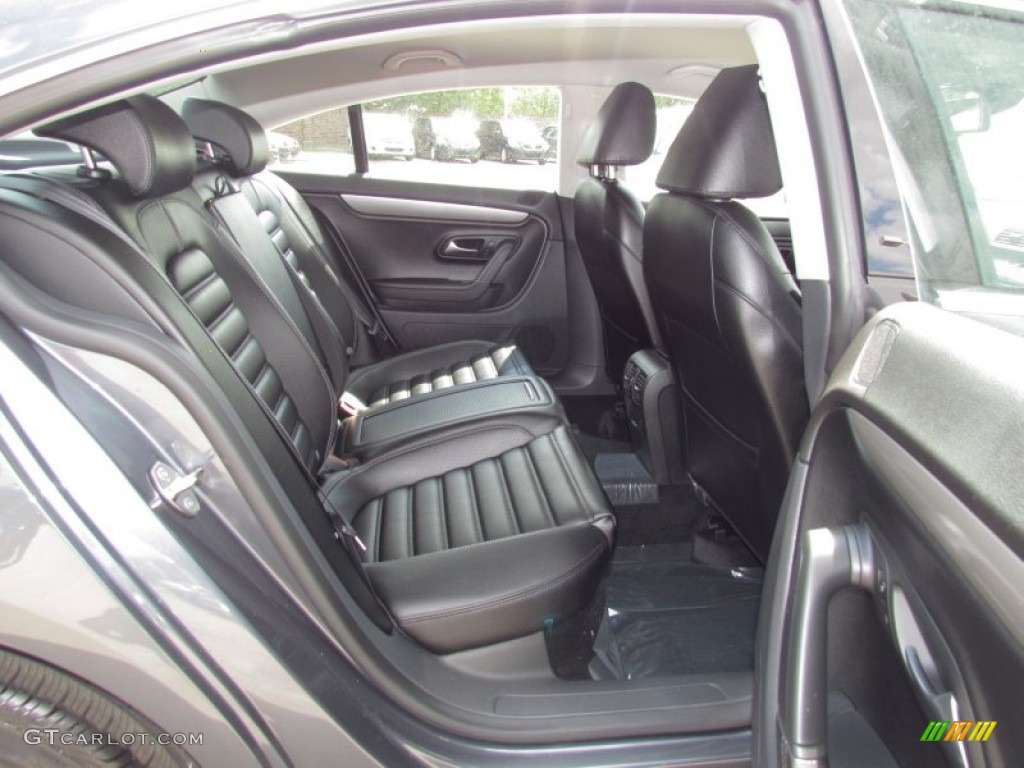 Black Interior 2012 Volkswagen CC Sport Photo #55029174