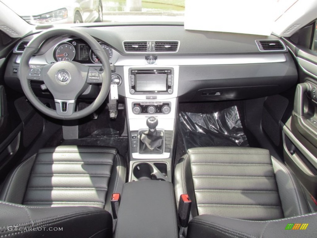 2012 Volkswagen CC Sport Black Dashboard Photo #55029183