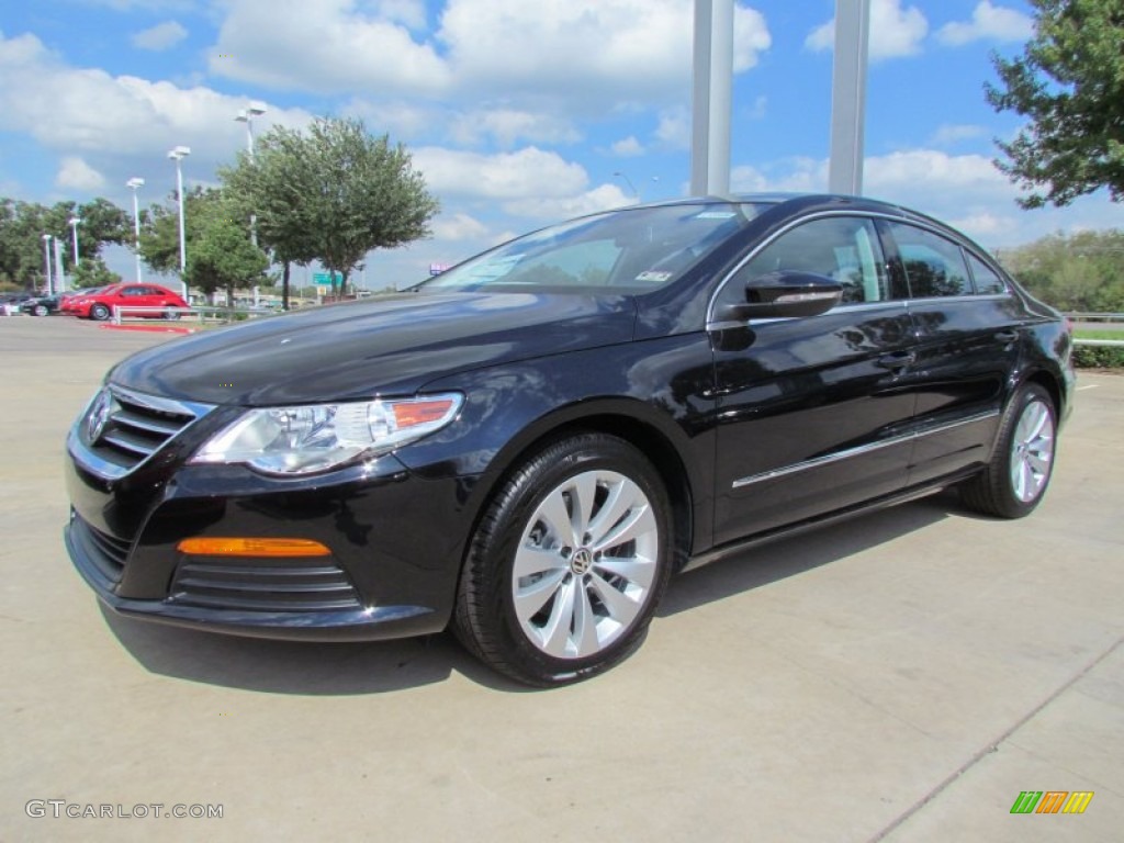 Deep Black Metallic 2012 Volkswagen CC Sport Exterior Photo #55029255