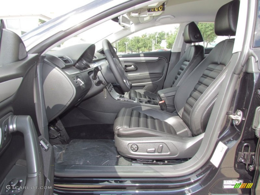 Black Interior 2012 Volkswagen CC Sport Photo #55029273