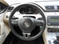 Cornsilk Beige Two-Tone 2009 Volkswagen CC VR6 Sport Steering Wheel