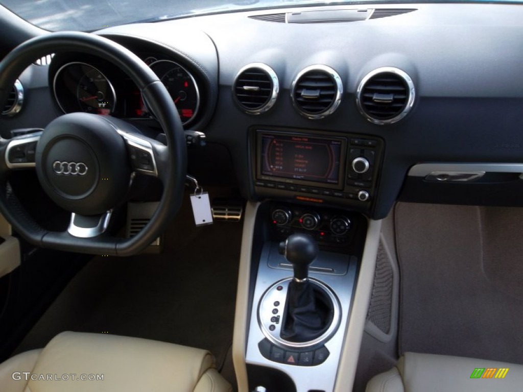 2008 Audi TT 2.0T Roadster Luxor Beige Dashboard Photo #55031052
