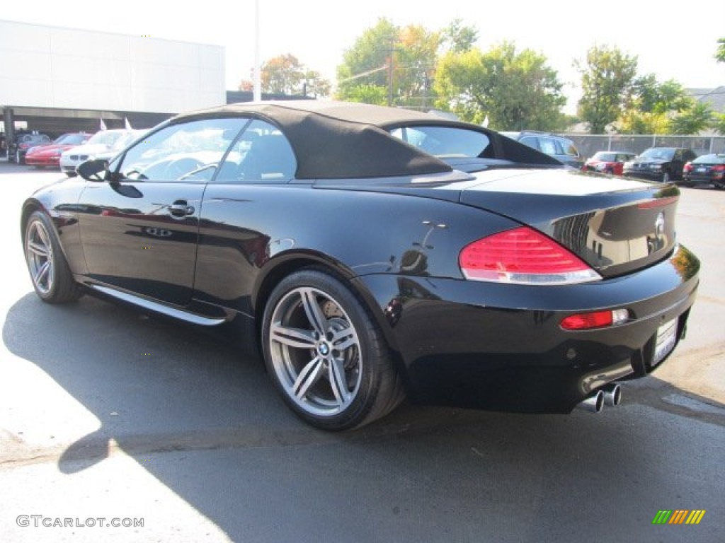 Black 2007 BMW M6 Convertible Exterior Photo #55031103