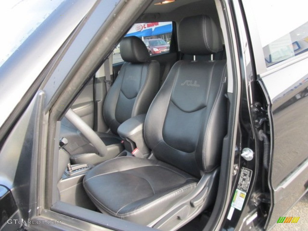 Black Leather Interior 2010 Kia Soul Shadow Dragon Special Edition Photo #55032522