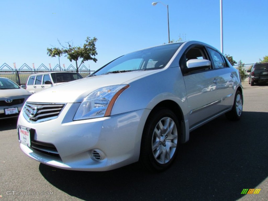 2010 Sentra 2.0 S - Brilliant Silver Metallic / Charcoal photo #1