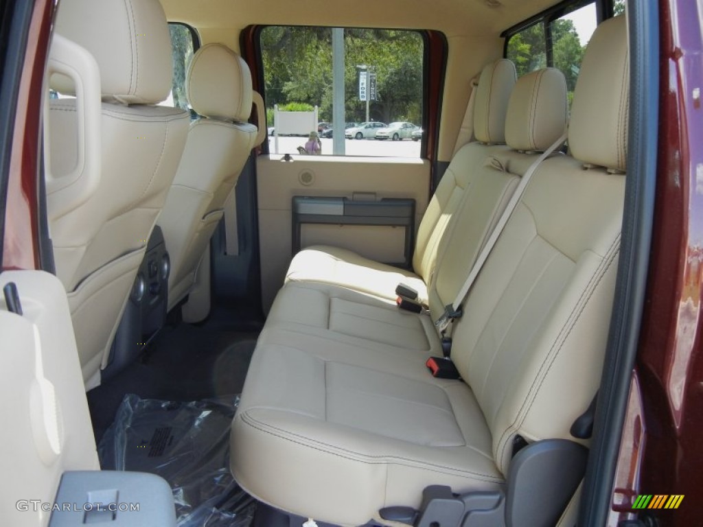 Adobe Interior 2012 Ford F250 Super Duty Lariat Crew Cab 4x4 Photo #55032867