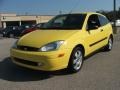 2001 Egg Yolk Yellow Ford Focus ZX3 Coupe  photo #3