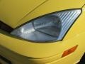 2001 Egg Yolk Yellow Ford Focus ZX3 Coupe  photo #15