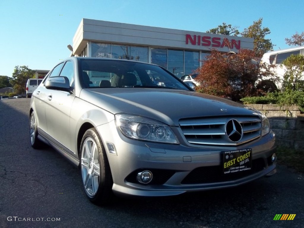 2008 C 350 Sport - Palladium Silver Metallic / Black photo #1