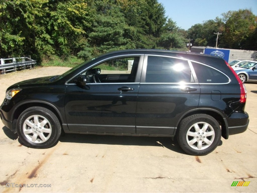2009 CR-V EX-L 4WD - Crystal Black Pearl / Black photo #4