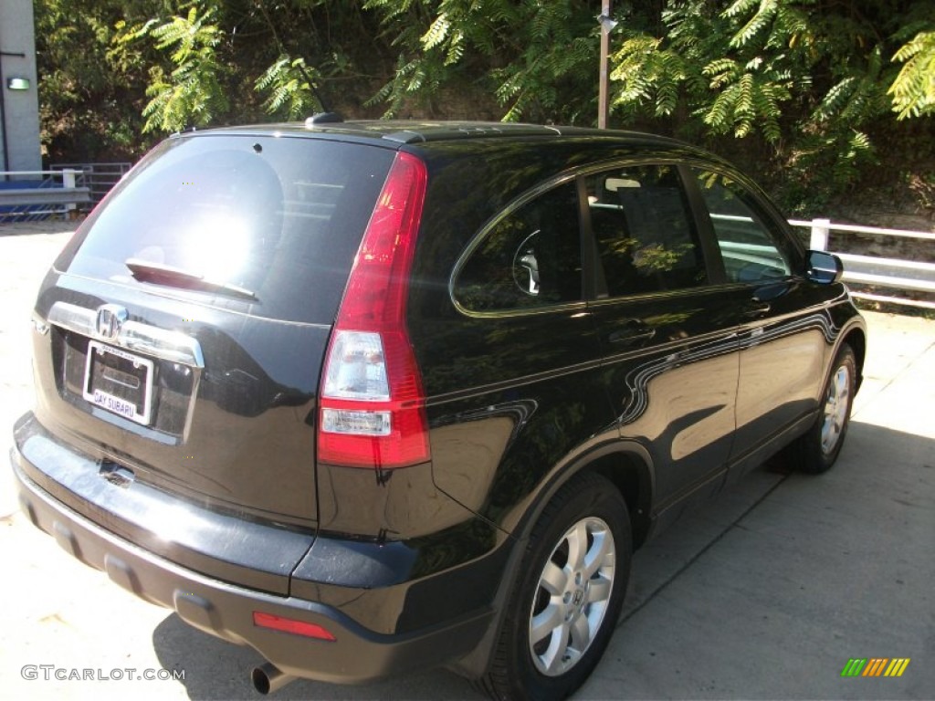 2009 CR-V EX-L 4WD - Crystal Black Pearl / Black photo #7
