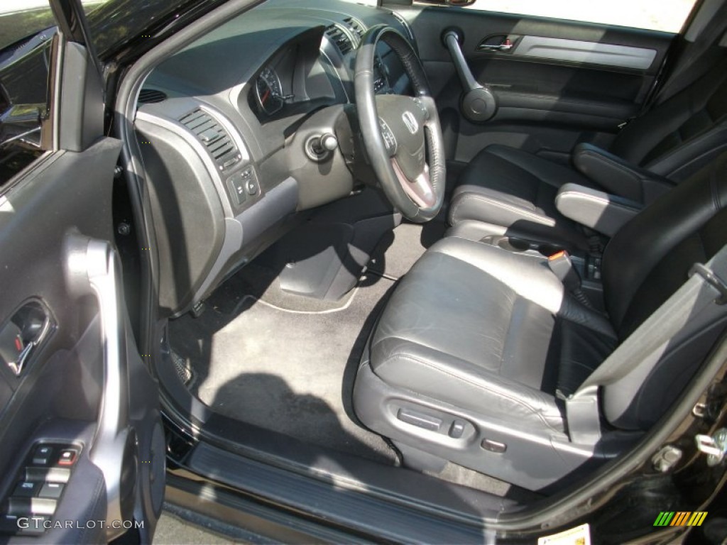 2009 CR-V EX-L 4WD - Crystal Black Pearl / Black photo #12