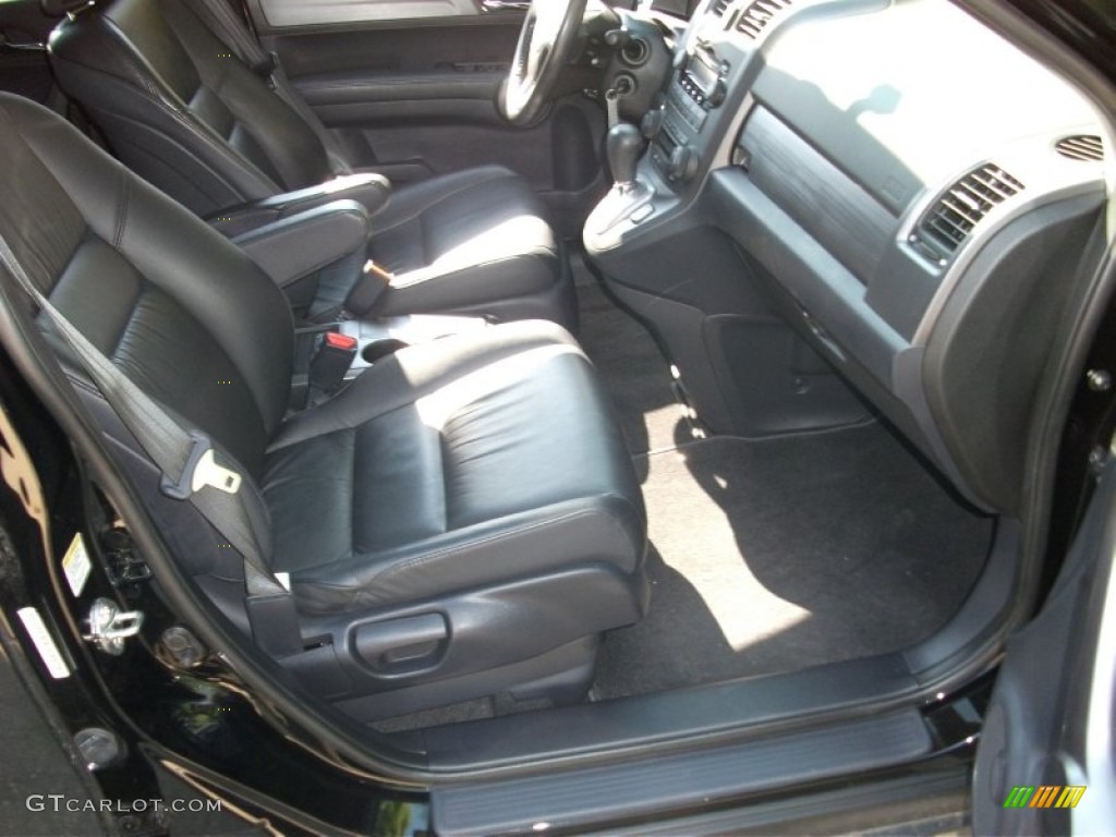 2009 CR-V EX-L 4WD - Crystal Black Pearl / Black photo #17