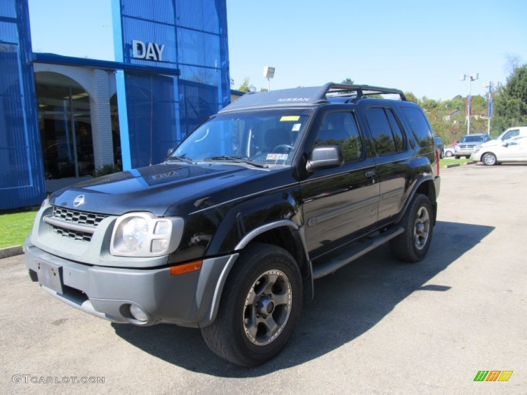 2004 Xterra SE Supercharged 4x4 - Super Black / Charcoal photo #1