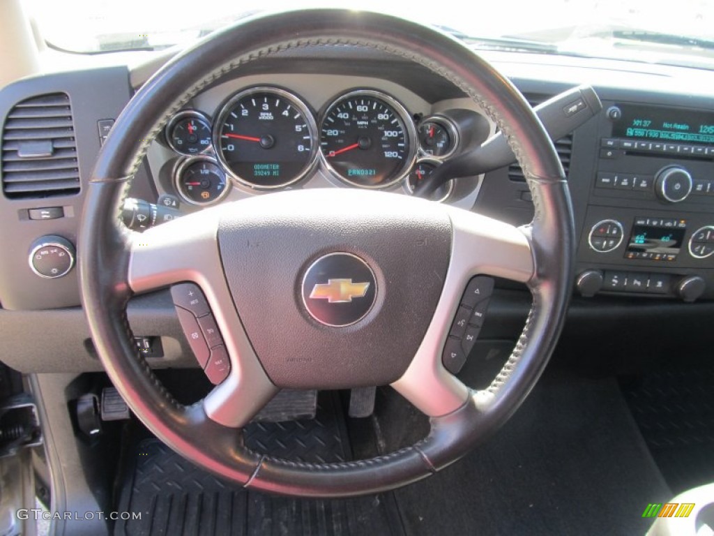 2008 Chevrolet Silverado 1500 LT Extended Cab 4x4 Light Titanium/Dark Titanium Steering Wheel Photo #55036602
