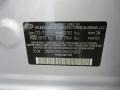 SM: Radiant Silver 2011 Hyundai Elantra GLS Color Code