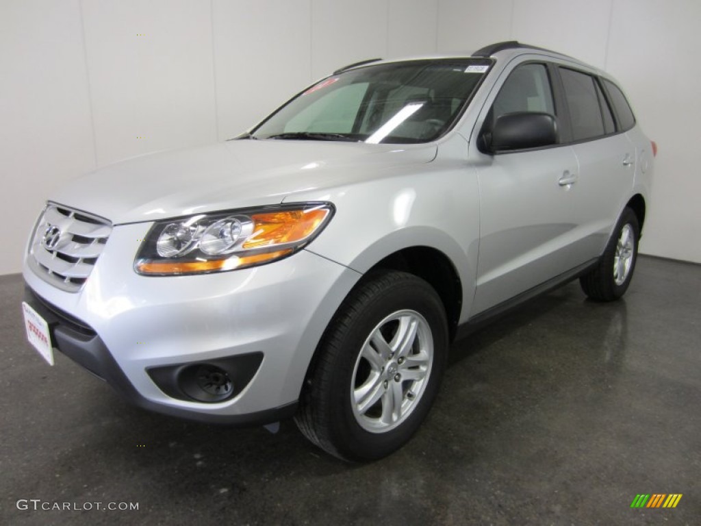 2011 Santa Fe GLS AWD - Moonstone Silver / Gray photo #1