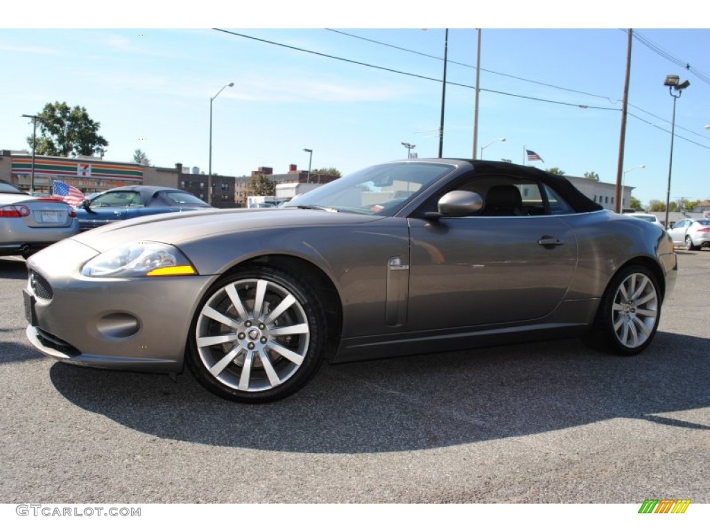 2008 XK XK8 Convertible - Vapour Gray Metallic / Charcoal photo #1