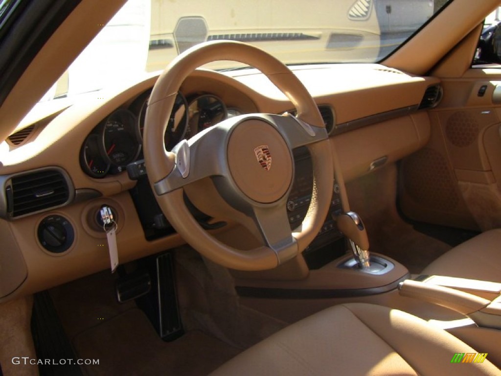 2009 Porsche 911 Carrera Coupe Sand Beige Dashboard Photo #55040931