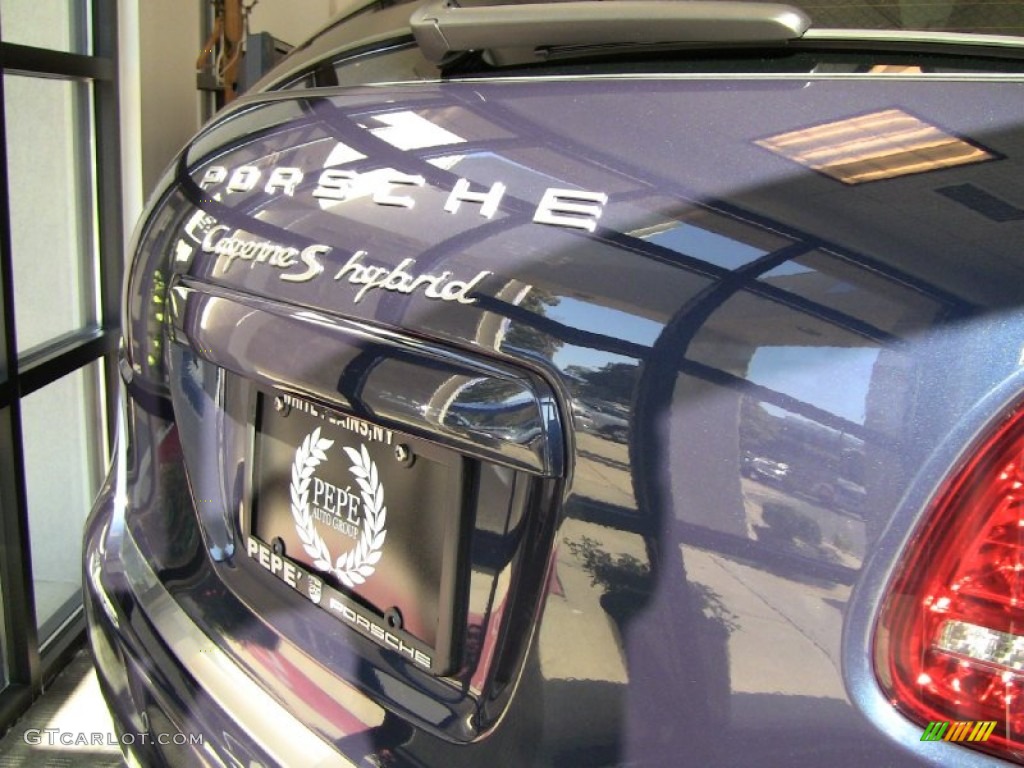 2012 Cayenne S Hybrid - Dark Blue Metallic / Luxor Beige photo #4