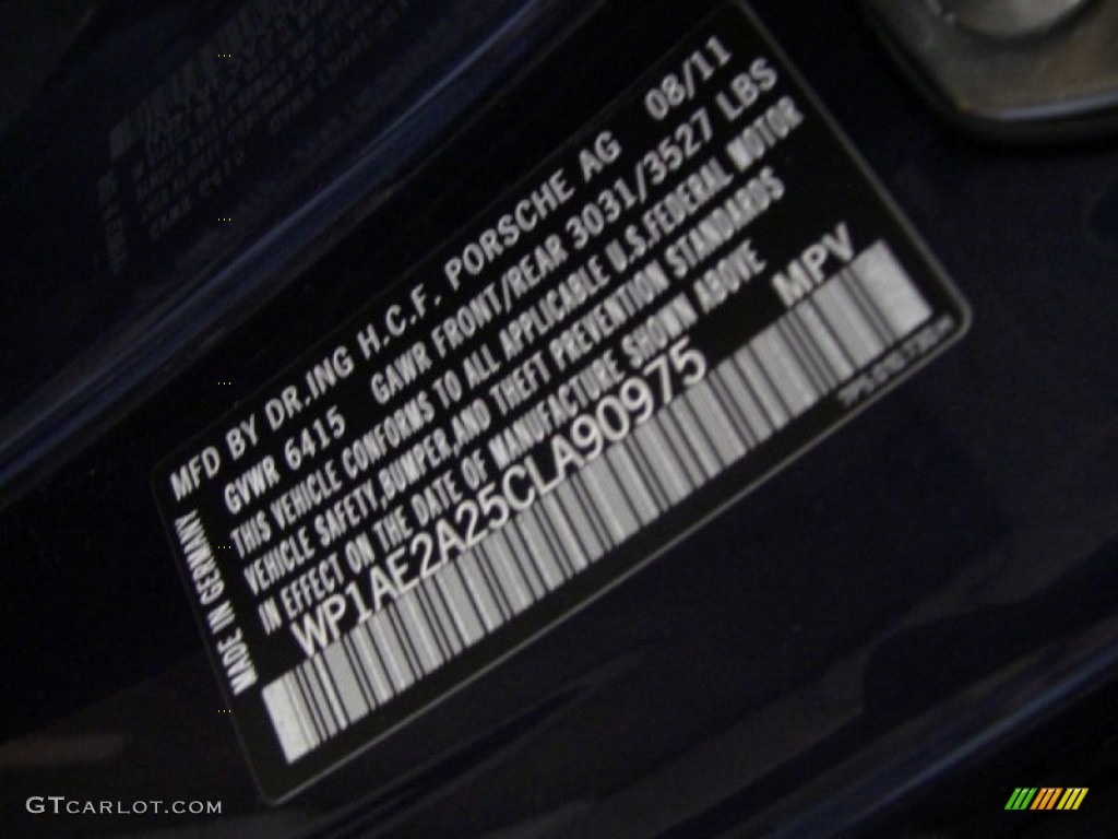 2012 Cayenne S Hybrid - Dark Blue Metallic / Luxor Beige photo #15