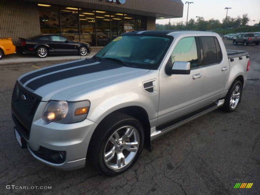 Brilliant Silver Metallic 2009 Ford Explorer Sport Trac Adrenaline V8 AWD Exterior Photo #55041845