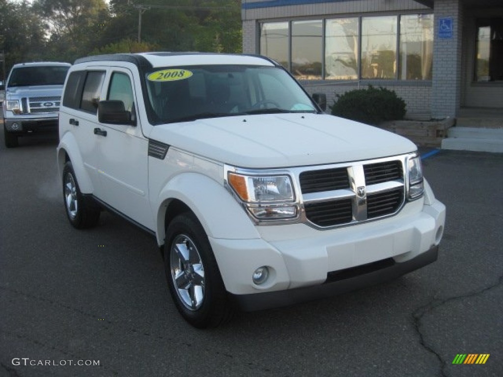 2008 Nitro SXT 4x4 - Stone White / Dark Slate Gray/Light Slate Gray photo #1