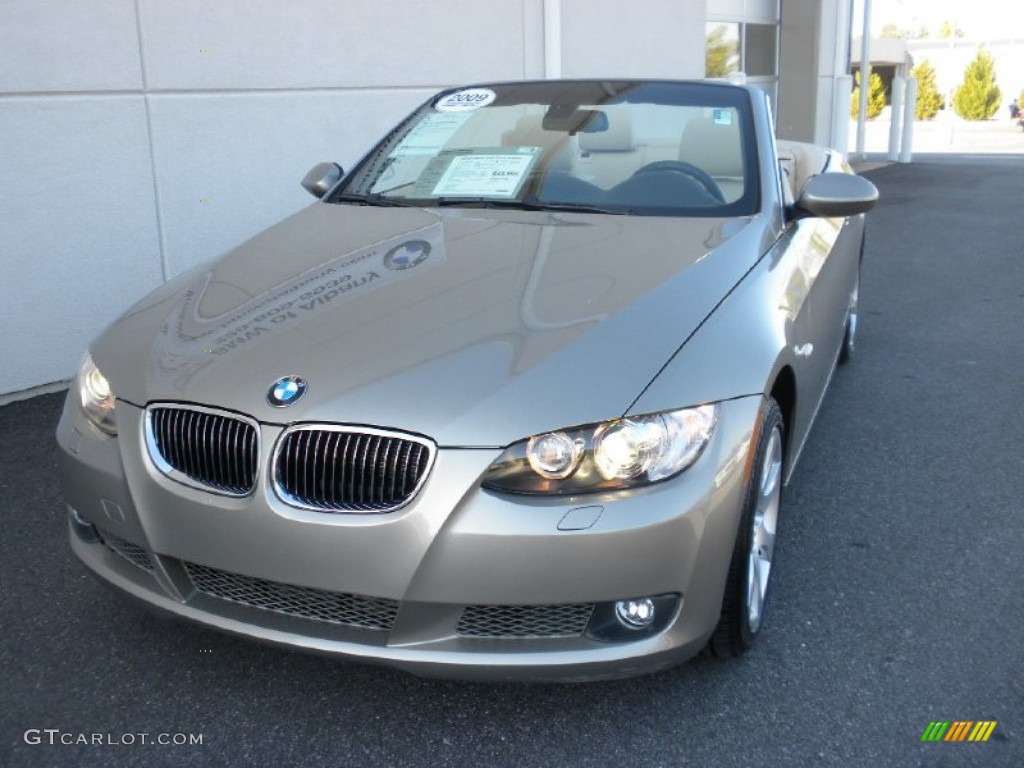 2009 3 Series 335i Convertible - Platinum Bronze Metallic / Cream Beige Dakota Leather photo #10