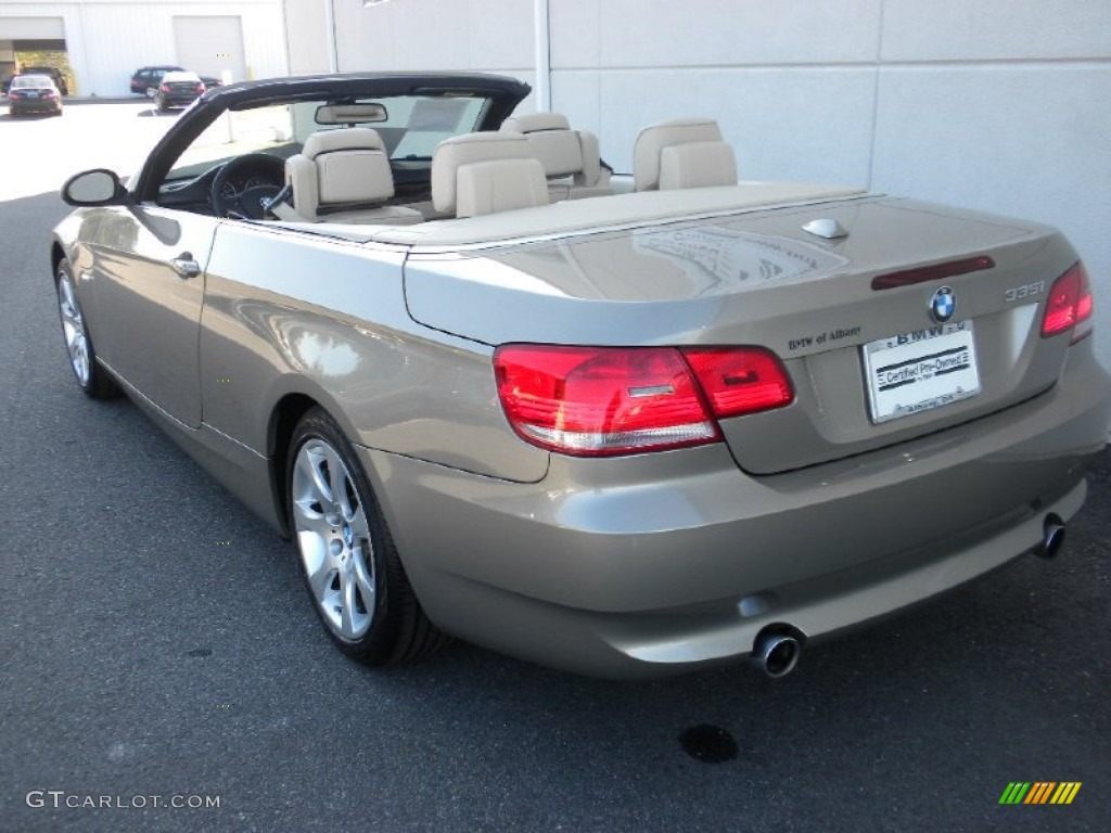 2009 3 Series 335i Convertible - Platinum Bronze Metallic / Cream Beige Dakota Leather photo #16