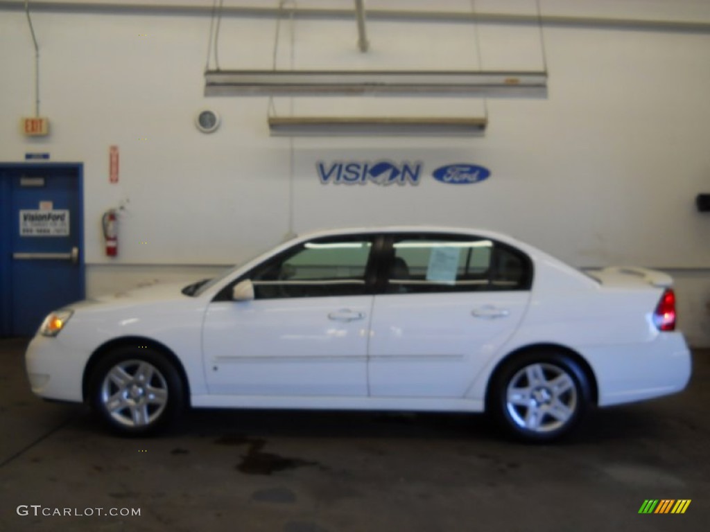 2006 Malibu LT V6 Sedan - White / Cashmere Beige photo #14