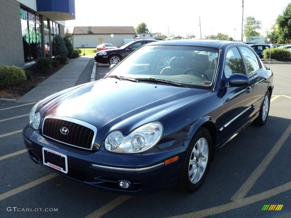 2004 Sonata V6 - Ardor Blue / Beige photo #1