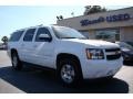 2008 Summit White Chevrolet Suburban 1500 LT 4x4  photo #2