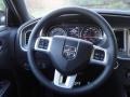 2011 Dodge Charger Black/Mopar Blue Interior Steering Wheel Photo