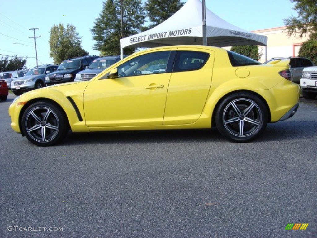 2004 RX-8  - Lightning Yellow / Black photo #3