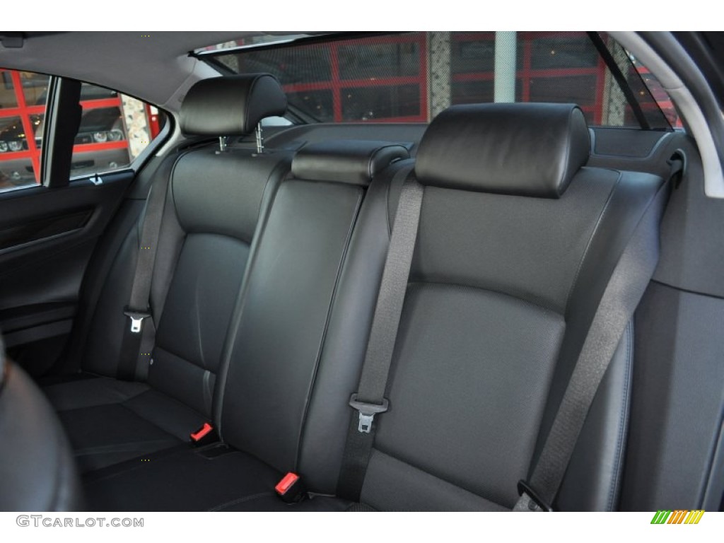 Black Nappa Leather Interior 2010 BMW 7 Series 750i xDrive Sedan Photo #55048457