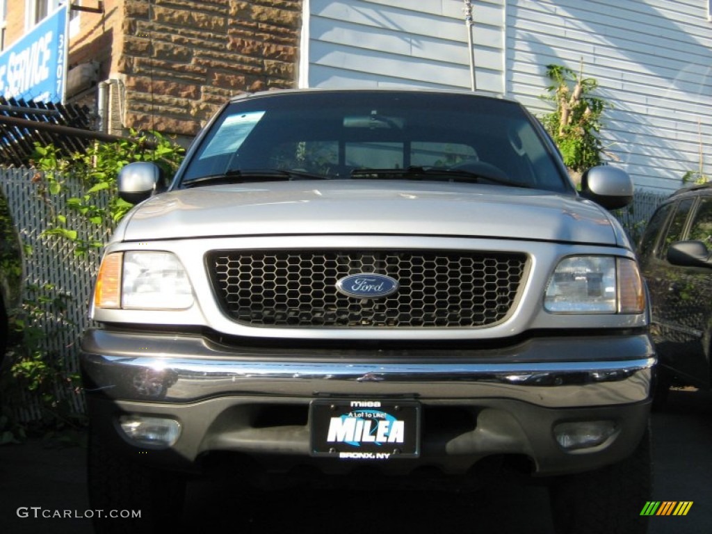 2003 F150 XLT SuperCrew 4x4 - Silver Metallic / Medium Graphite Grey photo #2