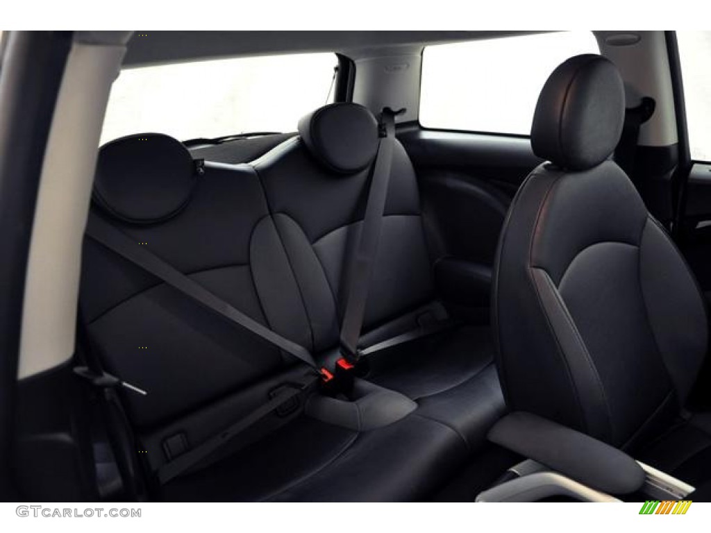 Black Leather Interior 2009 Mini Cooper S Hardtop Photo #55048977