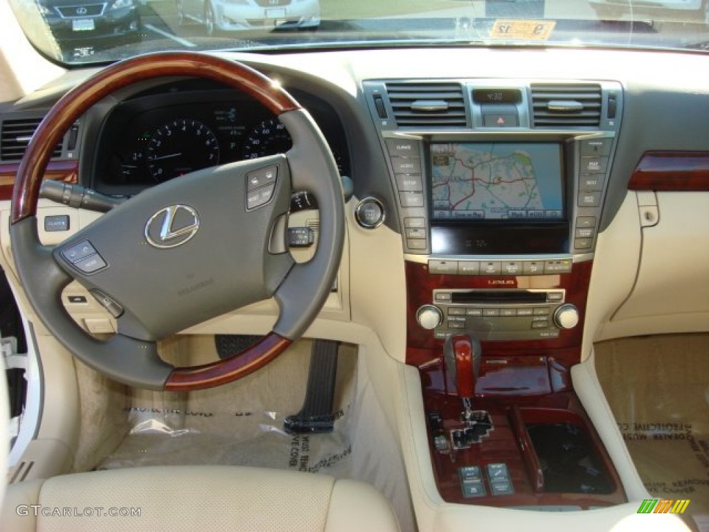 2010 Lexus LS 460 L AWD Cashmere Dashboard Photo #55049611