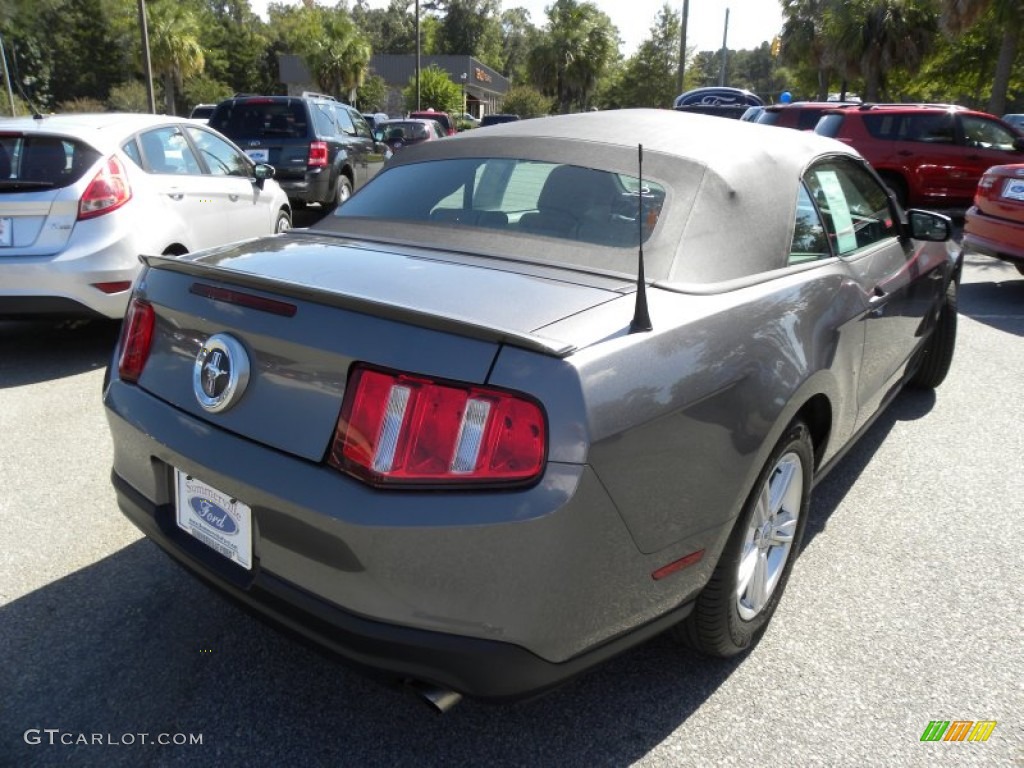 2011 Mustang V6 Convertible - Sterling Gray Metallic / Stone photo #8