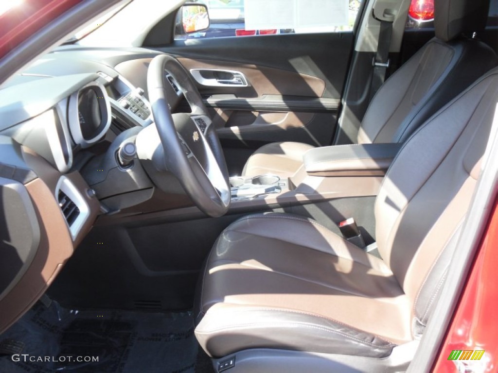 Brownstone/Jet Black Interior 2011 Chevrolet Equinox LTZ AWD Photo #55050939