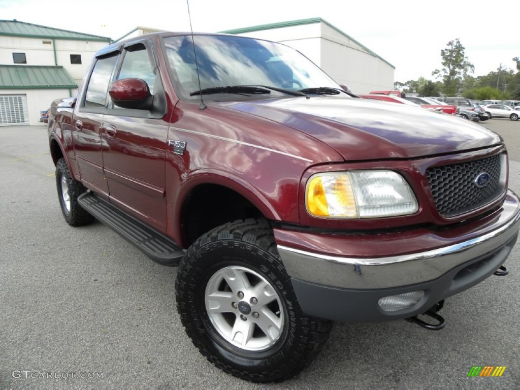2003 F150 Lariat FX4 Off Road SuperCrew 4x4 - Toreador Red Metallic / Medium Parchment Beige photo #1