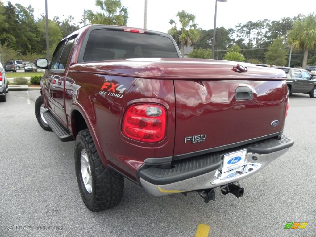 2003 F150 Lariat FX4 Off Road SuperCrew 4x4 - Toreador Red Metallic / Medium Parchment Beige photo #15