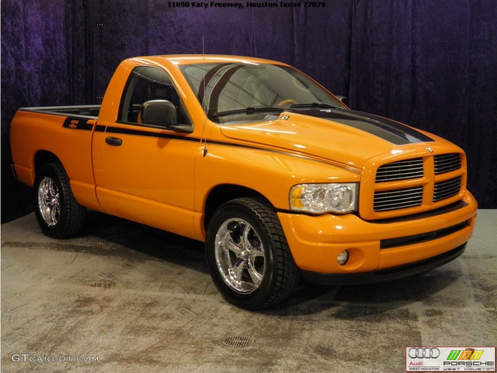 Custom Orange Dodge Ram 1500