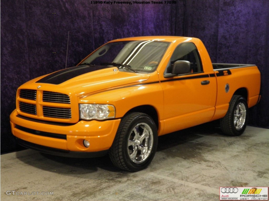 2004 Ram 1500 HEMI GTX Regular Cab - Custom Orange / Dark Slate Gray/Orange photo #2