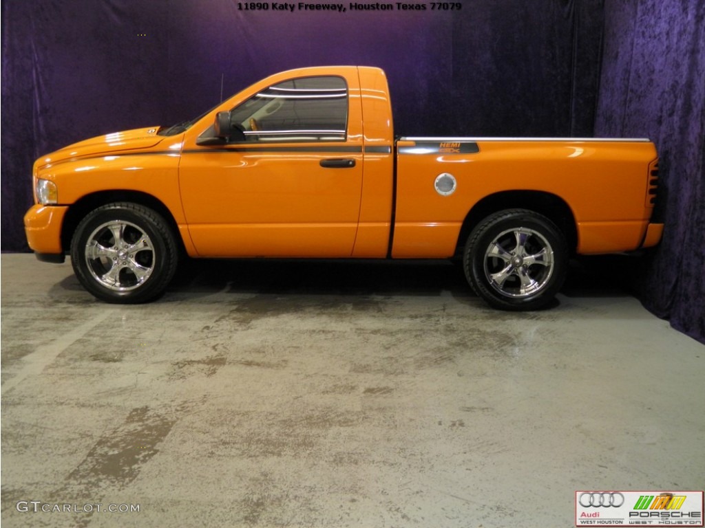 2004 Ram 1500 HEMI GTX Regular Cab - Custom Orange / Dark Slate Gray/Orange photo #3