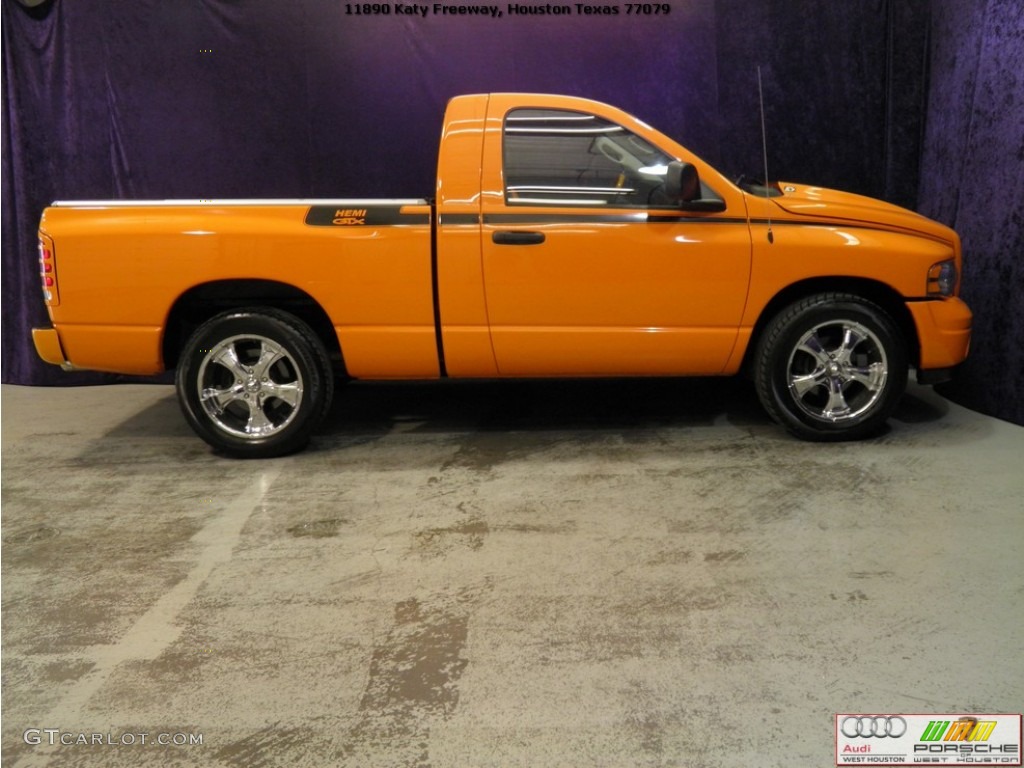 2004 Ram 1500 HEMI GTX Regular Cab - Custom Orange / Dark Slate Gray/Orange photo #4