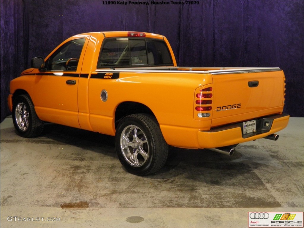 2004 Ram 1500 HEMI GTX Regular Cab - Custom Orange / Dark Slate Gray/Orange photo #14