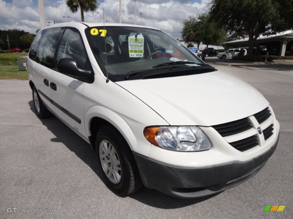 Stone White 2007 Dodge Caravan SE Exterior Photo #55052382