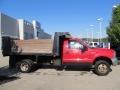 2005 Red Ford F350 Super Duty XL Regular Cab 4x4 Chassis  photo #2